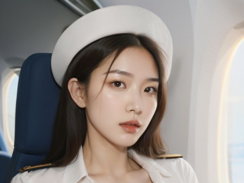 巨乳機倉里的空姐制服