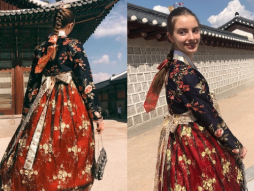 荷蘭妹「韓服美照」亞洲爆紅　「絕美天使顏」正翻　網友：屌打北一女神