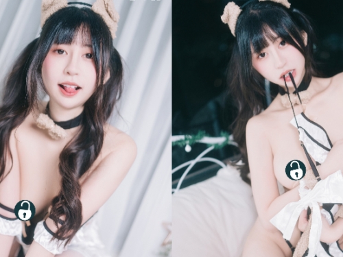 鄰居小妹「甄兒Anna」聖誕夜挑逗，「女僕勾引」裸體暖床單！