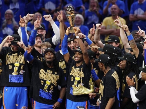 NBA總冠軍賽》哈里伯頓重傷退場 「SGA」29分率雷霆擊敗溜馬相隔46年奪冠