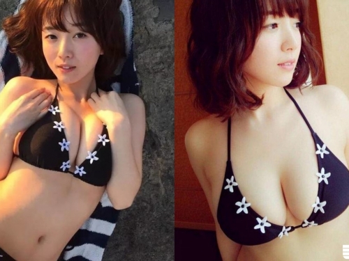 「超澎湃G奶」！嫩妹八字奶「形狀」好明顯 155小隻馬網友大噴鼻血受不了～