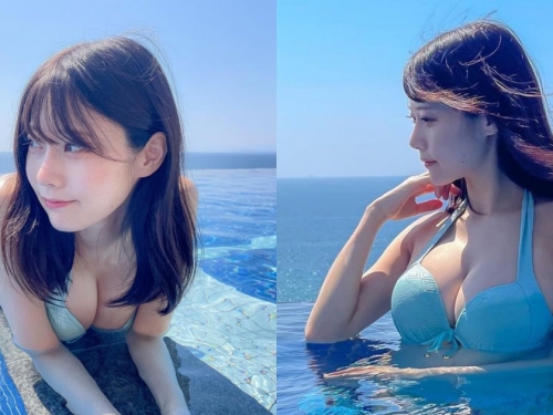 甜美清秀的「正妹護理師」身材意外好吸睛！比基尼戲水秀「飽滿雙乳」引13萬人追蹤！