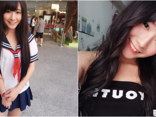 超甜美「水手服學生妹」出沒！笑起來讓人瞬間戀愛！原來還是直播主！