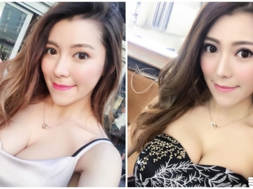 正妹D奶傲人美乳「事業線好吸睛」，惹火體態「長腿也辣翻」！