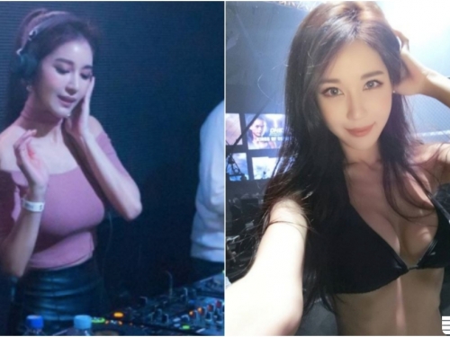 起來嗨！「爆乳女DJ」身材太兇猛！穿「比基尼刷碟」跑活動也只是日常啊！