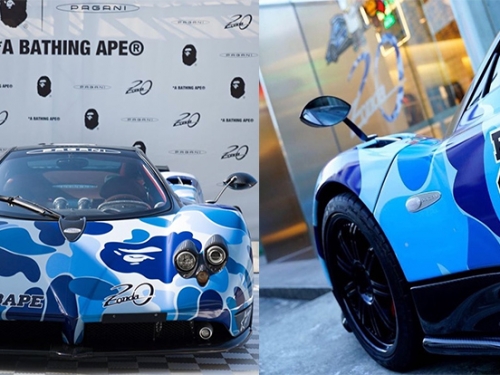 跨界潮聯名！「A BATHING APE x Pagani」聯手亮相「藍迷彩」Zonda C12