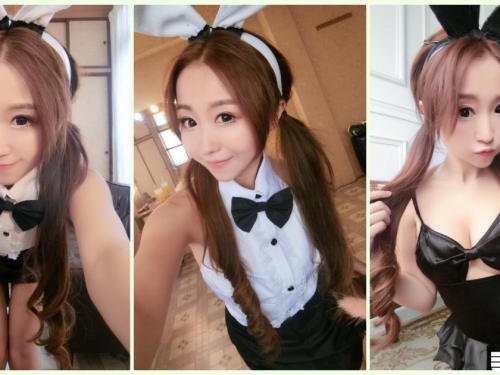超可愛「火辣兔女郎」白皙美乳好誘惑！滿滿的「養眼福利」讓人受不了…
