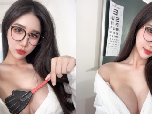 巨乳「保健室老師」視力檢查　網友：只看得到胸前兩個E