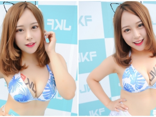 甜心妹到泳池大解放了！「Q彈美乳」兇暴全場，滿到要溢出來了...