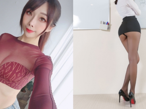 火辣Coser「甘娜」玉腿上方蜜桃外洩，「鮮嫩神秘帶」狂顯夢幻視野