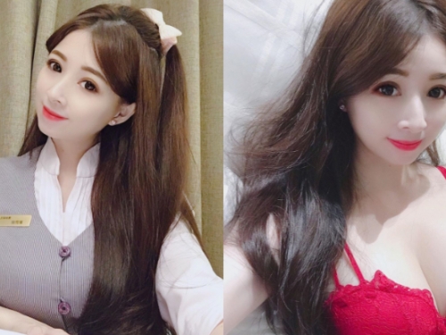 性感小秘書上線囉！雪菁保守秘書制服下是火辣美乳　牛奶肌膚太性感