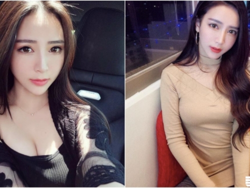 「氣質長髮妹」緊身洋裝好撩人！「圓潤美乳」＋修長美腿真的太犯規啦！