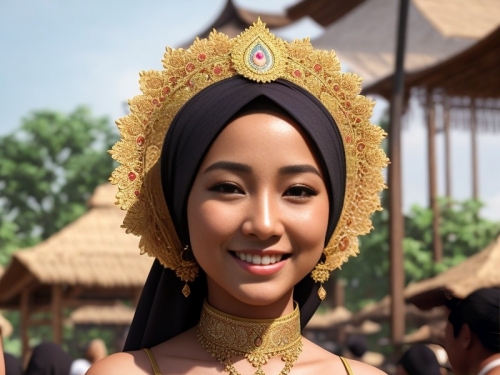 Hijabi javanese festival