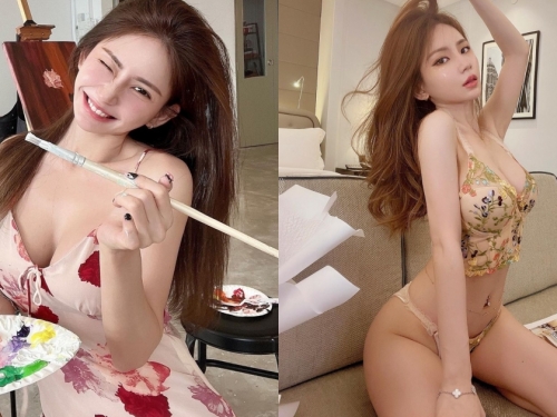 大馬性感巨乳「正妹畫家」笑容有夠甜！「不科學好身材」竟然已經當媽！