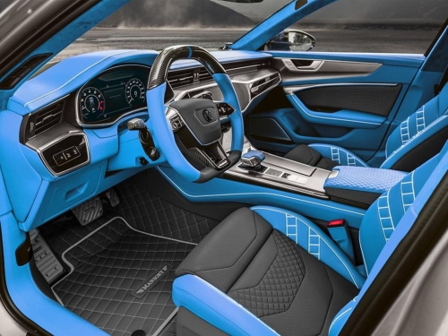 零百3秒！德國改裝廠 Mansory 獻上水泥灰配水藍的超水 Audi RS7 Sportback
