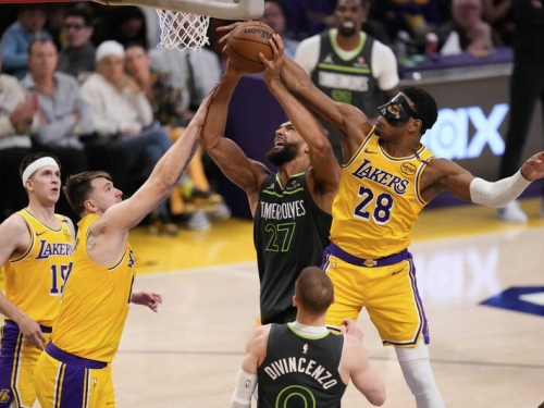 NBA季後賽》戈貝爾27分、24籃板淘汰湖人 東契奇28分白搭