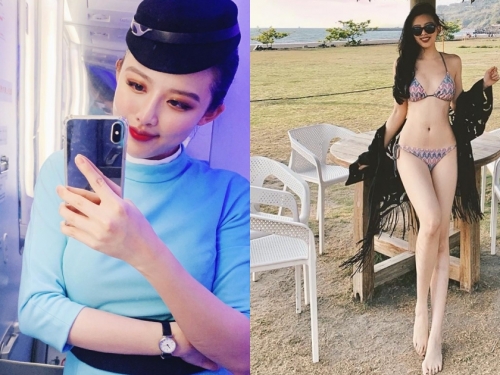廈門航空的長腿辣空姐「Zena」，不光美腿傲人，連長輩也「渾圓白皙」超搶眼！