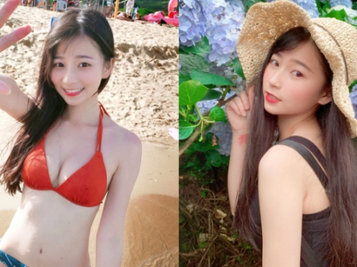 萌甜正妹「陳Q妹」大眼甜笑征服男粉只需三秒，俏麗臉下的姣好美體更讓人小鹿亂撞！