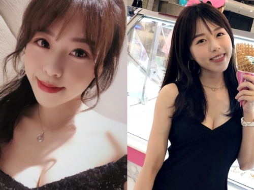 快當掉重修！正妹大學老師「Ruby Lin」細肩帶逛超市，雪嫩事業線直接hold住全店視線！