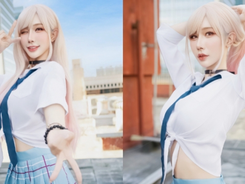 甜美女神初次挑戰Cosplay　化身「喜多川海夢」展現制服魅力