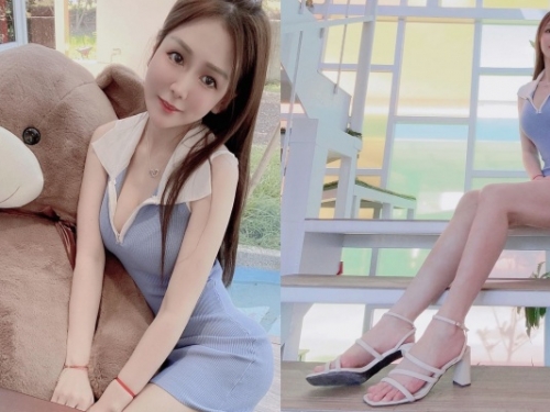 熊娃娃也沒她可愛！170 cm 大眼正妹「旂旂兒」曬白皙長腿電暈網友