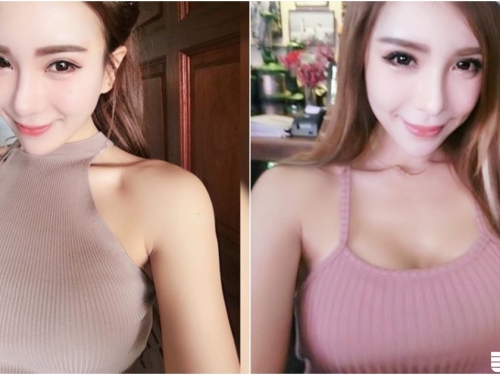 輩份很重！兇猛背心正妹「奶奶太大」！衣服都能被撐到變形啦！