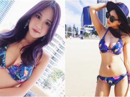 老師我有問題！「國文老師」性感破表，下班後比基尼秀「白嫩美乳」誰受得了！