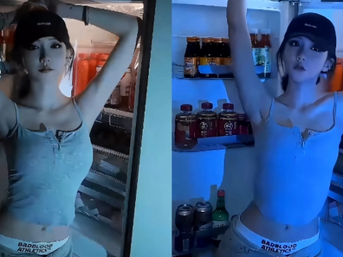 窈窕正妹「酸酸Enny」回家超Chill，「開瓶搖擺」沒喝就先醉！