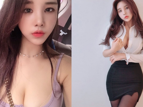 識別證都被夾歪！「襯衫炸乳OL」奶奶集中爆出，沙漏型巨乳細腰翹臀讓同事好分心