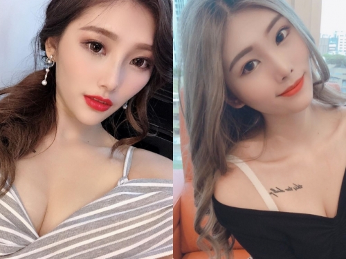 美豔女神「妮莎Nisa」穿上火辣深V裝，「誘人的事業線」太極品了！