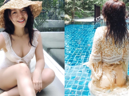 美人裸泳蜜桃乍現！ＨＤ嫩膚正妹「林星潼Tani」渡假嶄露逆天美體，曬稚嫩雪乳超犯規！
