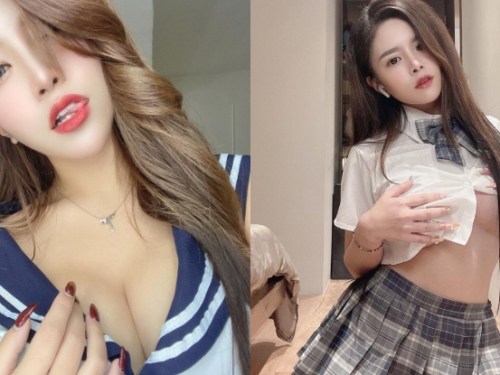 逆骨學生妹「洪芯」誘惑撩制服，「鮮嫩南半球」直接洗斷學長理智線！