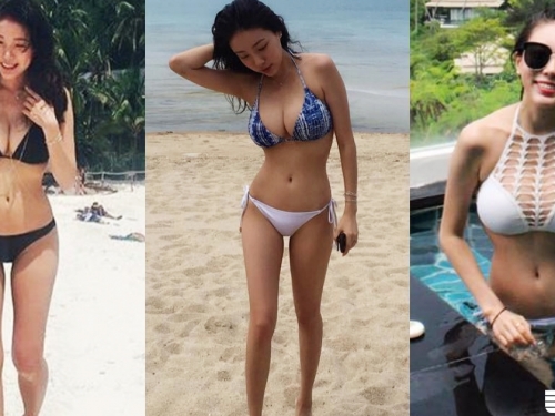 台灣有這種？「氣質留學生妹」海邊美乳大解放！這種規模我不信只有「32D」！