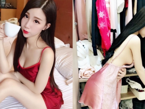 選擇障礙怎麼辦？美胸正妹「米優」出門不知該穿哪一件...「露側乳挑衣」讓人害羞