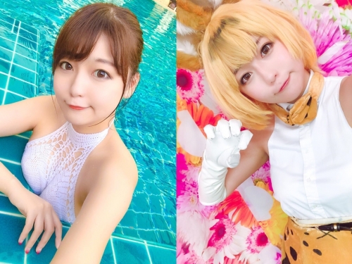 超萌系Coser「千都ちひろ」櫻桃小嘴嘟起來超可愛　細緻「雪白蜜腿」更是肉感十足啊