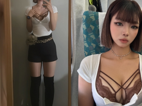辣妹沒冬天！高鐵車廂撿到「珍珠」，「蕾絲包不住」超猛北半球！