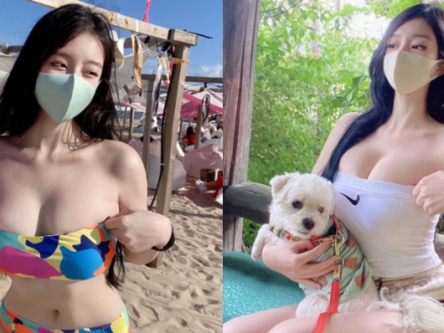 抱歉奶太大！「巨乳妹子」衣服總是往下掉　平口真的撐不住！