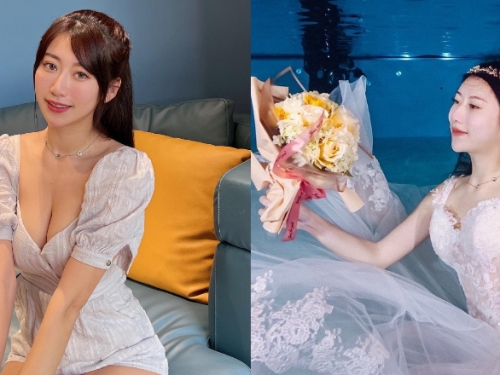 甜美女神「比特啾啾 Elsa」自由潛水難不倒　樂當火辣美人魚