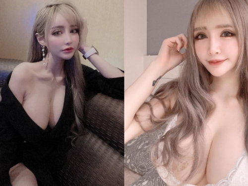掉出奶惹！巨乳正妹元欣領口滑落　沒穿內衣「奔放雙乳」快炸出
