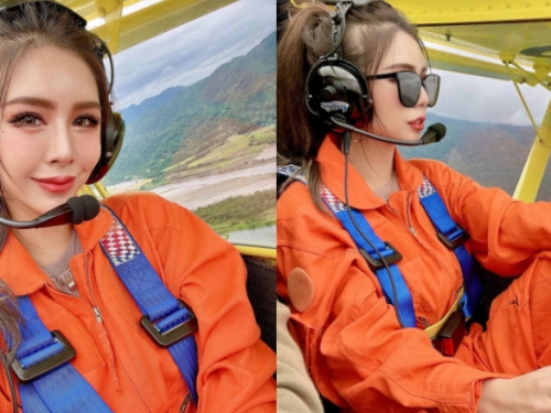 輕航機正妹駕駛員「高萱Kimmy」甜美起飛　網友：拜託帶我飛