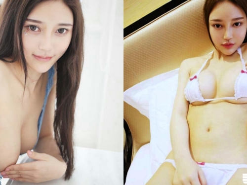 騷氣突破螢幕啦！中國「巨乳嫩模」以手遮點，還有不少超誘惑高清摩鐵照...