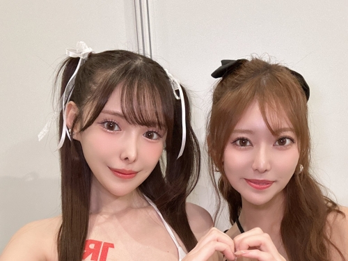 最強美腿二人組！「新有菜」、「楓富愛」私下合照有夠水，逆天長腿沒在開玩笑