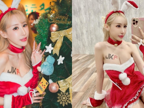 153cm小隻馬「潔兒Yui」變身性感聖誕兔，「巨乳美腿」讓人目不轉睛！