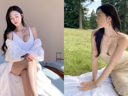 好誘惑！正妹「Darlene」愛穿低胸洋裝野餐，超邪惡視角實在好犯規！