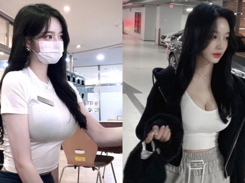 停車場遇「高顏值女孩」豐滿事業心好強大！迷人的甜美笑容超可愛