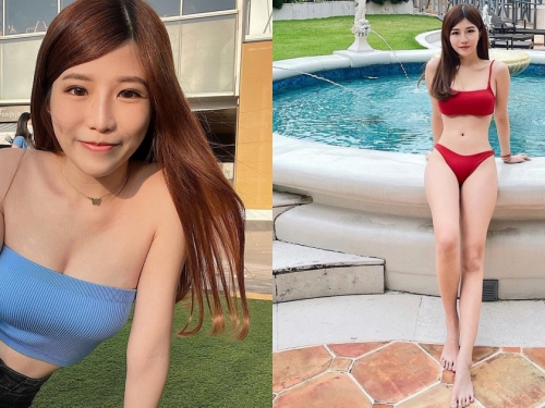 「酒窩甜妹」笑容超有戀愛感！換上泳裝「美乳長腿」害人瞬間墜入愛河！