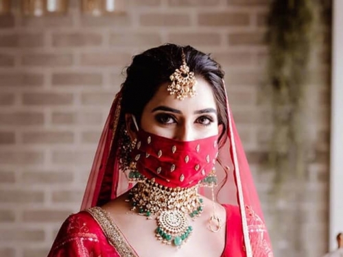 網友封最美口罩！印度美女傳統面紗美翻天