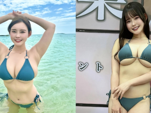 色白爆乳Ｊ罩杯寫真女星《白川愛梨》睽違兩年正式回歸