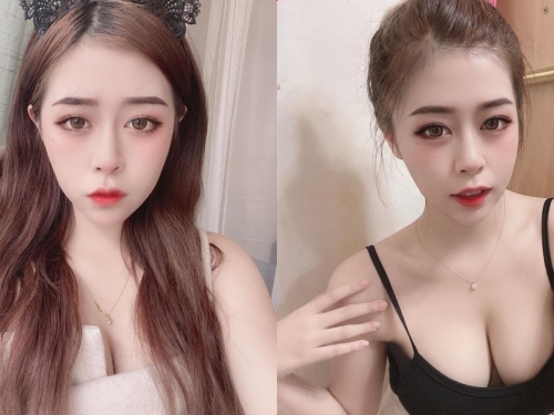 無辜感正妹美容師「奈奈」，細肩小背心展現「超飽滿美乳」！