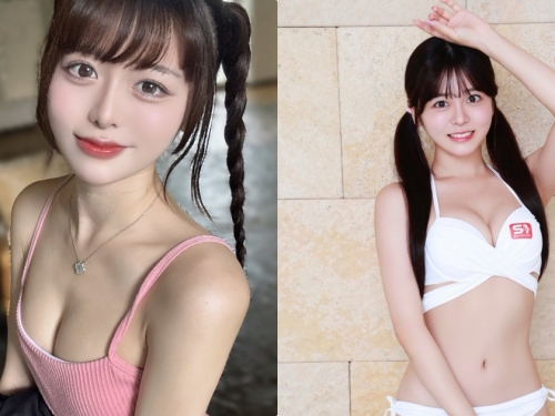 做溫泉報導時「全裸的美乳偶像」，「飽滿誘惑E奶」被看光光...